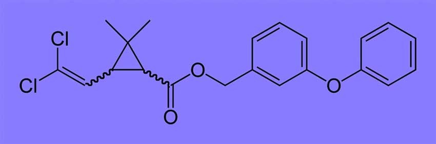 Công thức hóa học của Permethrin có chứa gốc PBO kiểm soát sự phát triển của côn trùng